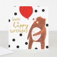 Bear Birthday Card By Caroline Gardner